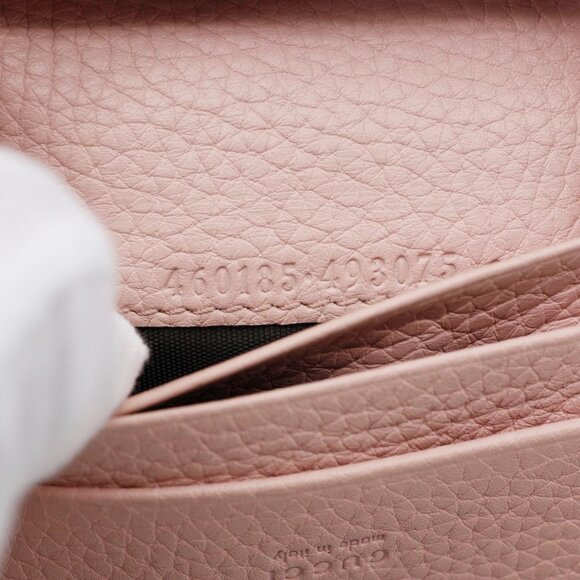 Gucci Cellarius Blind for Love Animalier Leather Card Case Pink 460185 - Picture 13 of 14